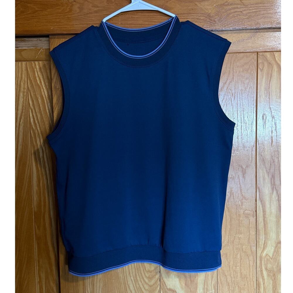 Lululemon Pique Crewneck Golf Tank Top / Vest - Navy Blue